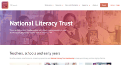 Desktop Screenshot of literacytrust.org.uk