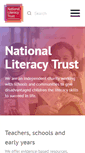 Mobile Screenshot of literacytrust.org.uk